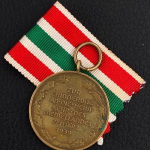 Memel Medal [Eduard Hanisch-Concee]   