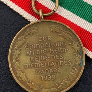 Memel Medal [Eduard Hanisch-Concee]   