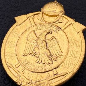 Memorial badge for services in the fire service  Sample from 1926–1933 The Weimar Republic Prussia