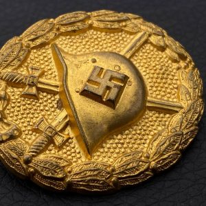 Wound Badge 1939 (first type, Condor Legion) in gold Counter-relief Buntmetall