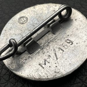 NSDAP Party Badge [Hans Doppler] RZM code: М 1/159 Pin fastening