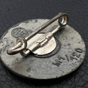 NSDAP Party Badge [Wilhelm Deumer] RZM code: М 1/120 Pin fastening