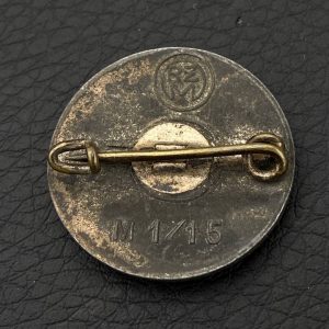 NSDAP Party Badge [Ferdinand Hoffstätter] RZM code: М 1/15 Pin fastening