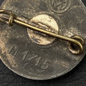NSDAP Party Badge [Ferdinand Hoffstätter] RZM code: М 1/15 Pin fastening