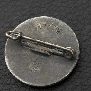 NSDAP Party Badge [Fritz Zimmermann] RZM code: М 1/72 Pin fastening