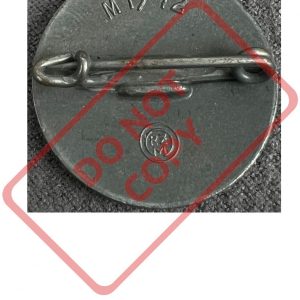 NSDAP Party Badge [Fritz Zimmermann] RZM code: М 1/72 Pin fastening