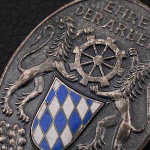 25-Year Long Service Award in the Bavarian Industrial Union. Third Reich   990 silver