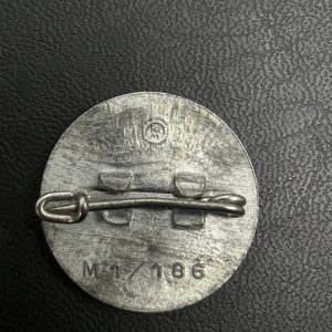 NSDAP Party Badge [Biedermann & Co.] RZM code: М 1/186 Pin fastening Rare manufacturer