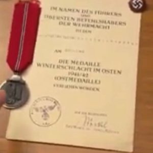 Medal for the Winter Campaign in the East 1941/42 Award set with certificate