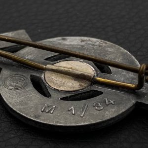   Sport Badge of HJ model 1934 in silver    [KARL WURSTER]  RZM code: M1/34 