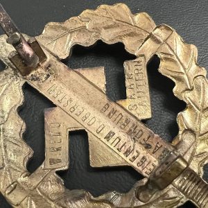  SA Sports Badge model 1933 in bronze     [WERNER REDO]   