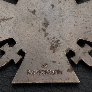 Honour Cross of the World War 1914–1918 with swords [Reichsverband Pforzheim] Stamp - 39 R.V.PFORZHEIM