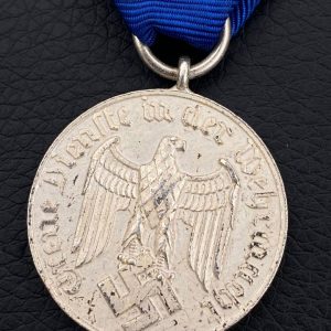 4-Year Long Service Award in the Wehrmacht  Mint The sign is made of a magnetic alloy.