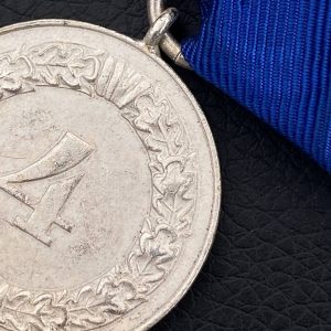 4-Year Long Service Award in the Wehrmacht  Mint The sign is made of a magnetic alloy.