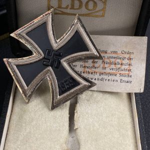 Iron Cross 1939 1st Class [Otto Schickle], L/15 / Original case.