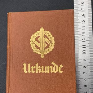  SA Sports Badge model 1933 in bronze     [R.SIEPER & SÖHNE]   Award set with certificate