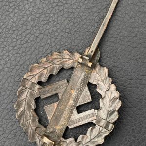  SA Sports Badge model 1933 in bronze     [R.SIEPER & SÖHNE]   Award set with certificate