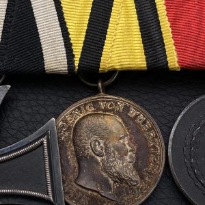 Medal bar for three awards Prussian style  German Empire Included with feldspange (late production)