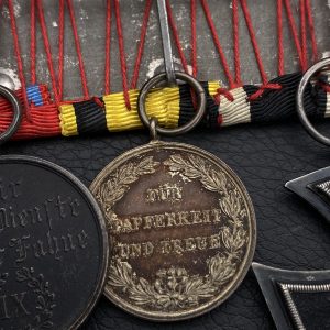 Medal bar for three awards Prussian style  German Empire Included with feldspange (late production)