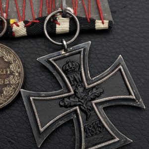 Medal bar for three awards Prussian style  German Empire Included with feldspange (late production)