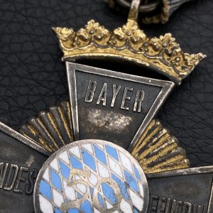 50-Year Long Service Award in the fire service. Kingdom of Bavaria Sample from 1925-1936   935 silver