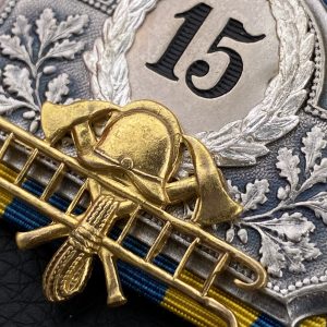 15-Year Long Service Award in the fire service. Duchy of Brunswick Sample from 1887–1918   
