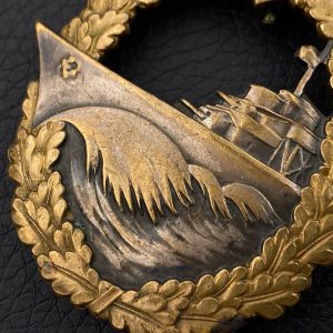 Destroyer War Badge [Schwerin]   Owner's initials engraving