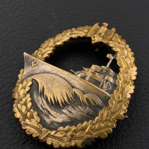 Destroyer War Badge [Schwerin]   Owner's initials engraving