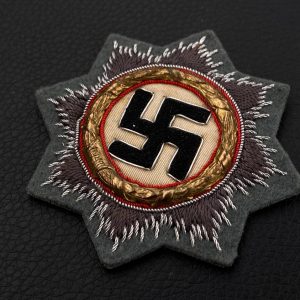 German Cross in gold  Fabric base, sewing
