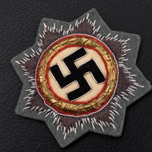 German Cross in gold  Fabric base, sewing