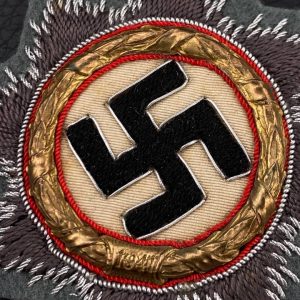 German Cross in gold  Fabric base, sewing