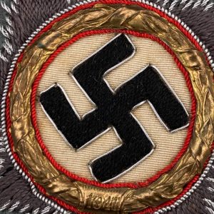 German Cross in gold  Fabric base, sewing