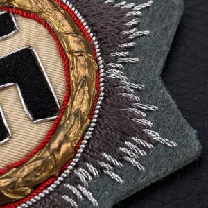 German Cross in gold  Fabric base, sewing