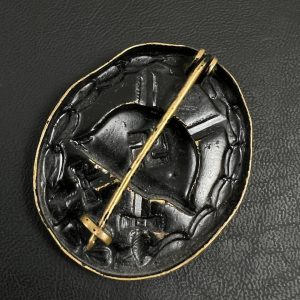 Wound Badge 1939 (second type) in black Counter-relief Brass
