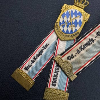 Badge of honor.  Royal Bavarian Union of Veterans and Soldiers [Deschler&Sohn]