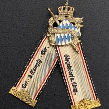 Badge of honor.  Bavarian Military Veterans Union [Deschler&Sohn]