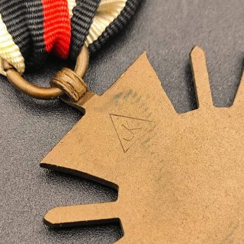 Honour Cross of the World War 1914–1918 with swords [Joseph Kopphold] Stamp - JK (in a triangle)