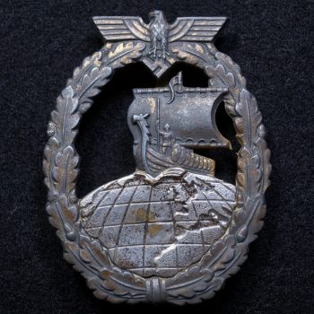 Auxiliary Cruiser War Badge Zinc