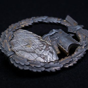 Auxiliary Cruiser War Badge Zinc