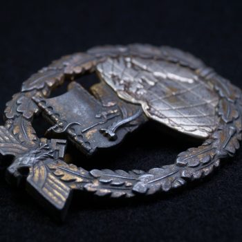 Auxiliary Cruiser War Badge Zinc