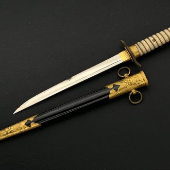 Naval Officer's Dirk, 1883     (without the flower-shaped screw)