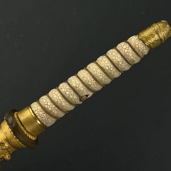 Naval Officer's Dirk, 1883     (without the flower-shaped screw)