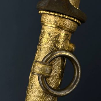 Naval Officer's Dirk, 1883     (without the flower-shaped screw)