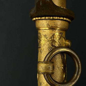 Naval Officer's Dirk, 1883     (without the flower-shaped screw)