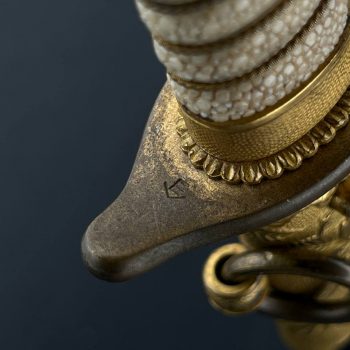 Naval Officer's Dirk, 1883     (without the flower-shaped screw)