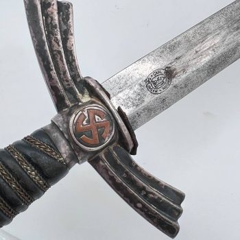 Luftwaffe Dagger, Model 1935 (nickel-silver fittings) [Carl Eickhorn] Maker's mark- Squirrel in a Double Oval (pre-1936) Affordable 
