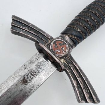 Luftwaffe Dagger, Model 1935 (nickel-silver fittings) [Carl Eickhorn] Maker's mark- Squirrel in a Double Oval (pre-1936) Affordable 
