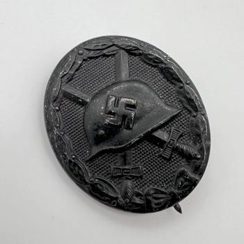 Wound Badge 1939 (second type) in black [Overhoff & Cie.] Counter-relief Integrated fittings