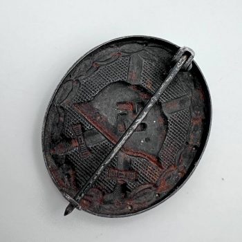 Wound Badge 1939 (second type) in black [Overhoff & Cie.] Counter-relief Integrated fittings
