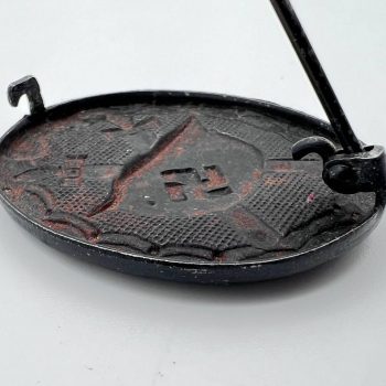 Wound Badge 1939 (second type) in black [Overhoff & Cie.] Counter-relief Integrated fittings
